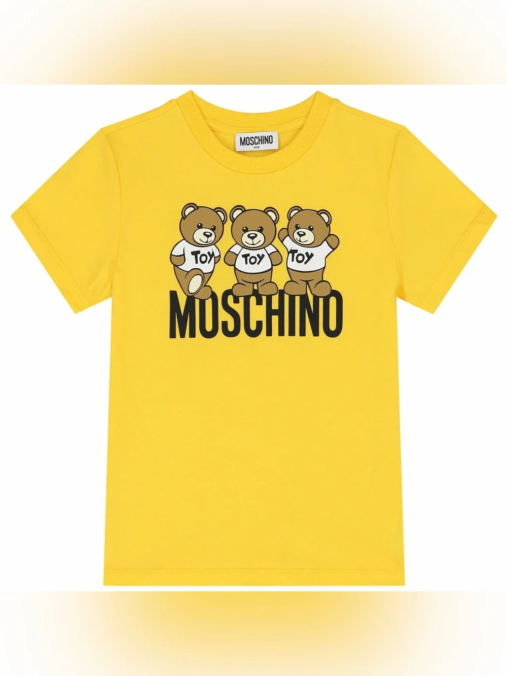 Moschino Yellow Teddy Bear Logo Tee